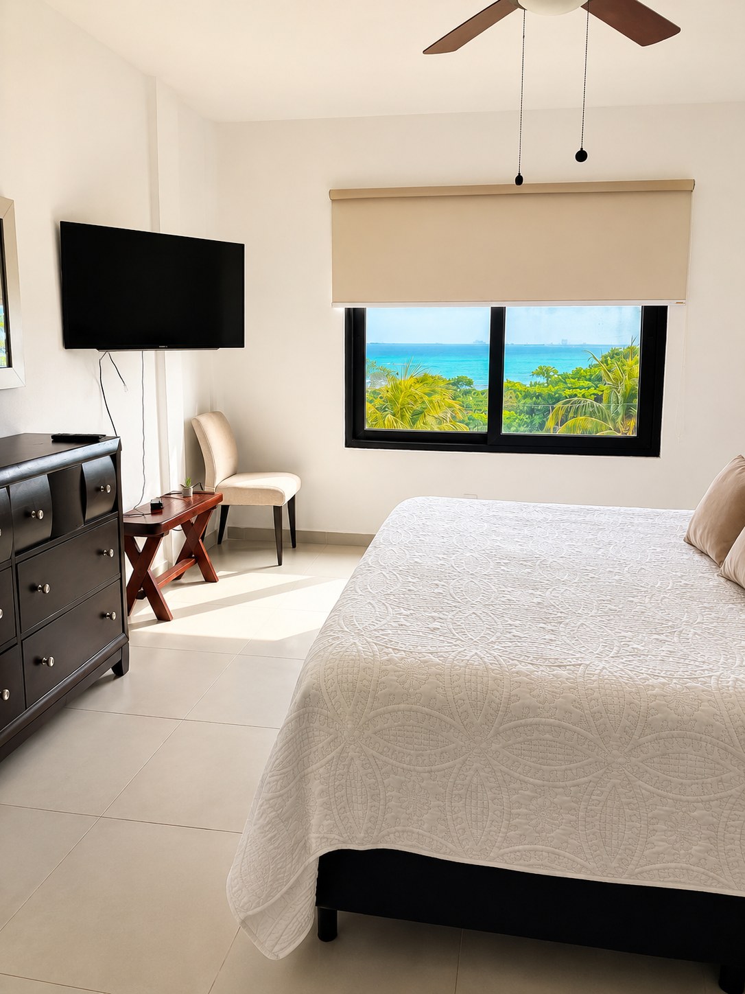 Primary bedroom with ocean view