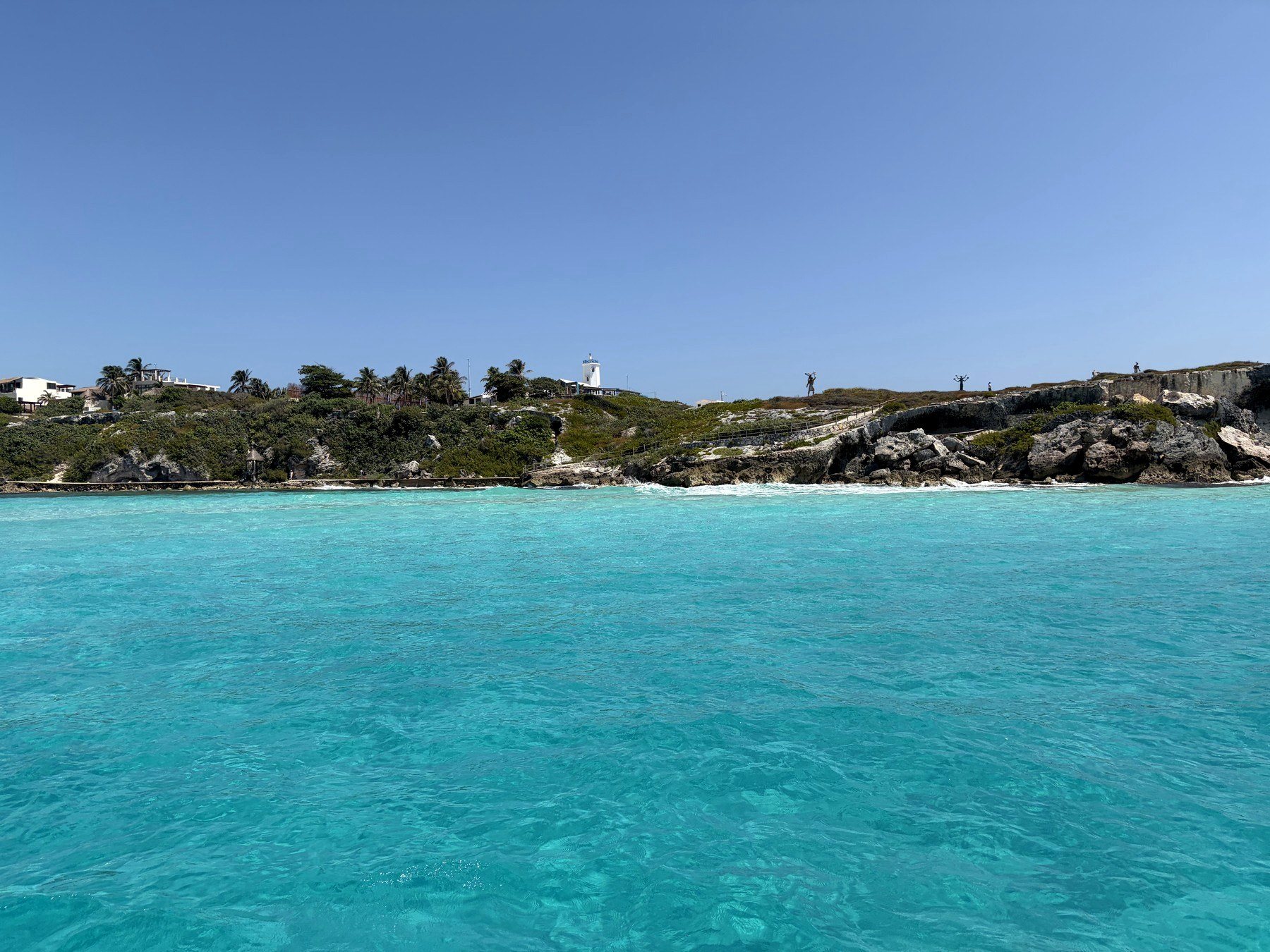 Turquoise water off Isla Mujeres